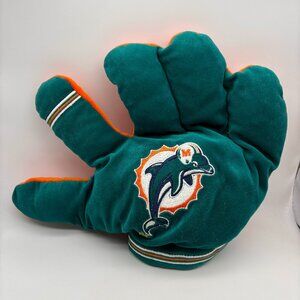 Forever Collectibles NFL Miami Dolphins Collectible Logo Plush Hand Glove